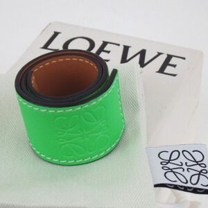 NIB Loewe Neon Green Leather Bracelet